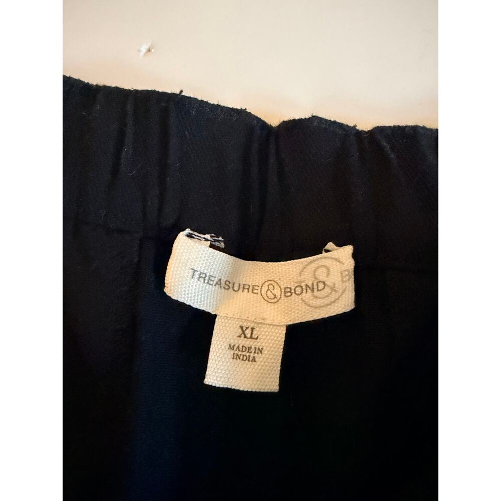 Nordstrom Treasure & Bond Black High Rise Wide Leg Pants XL - Picture 6 of 10